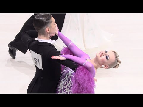Philipp Vovk - Angelina Gensrich GER, Slow Foxtrot | WDSF World Championship Junior II Standard