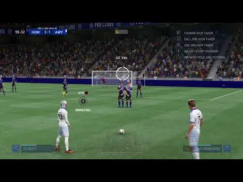 40 yard Free kick Fifa 22 pro clubs