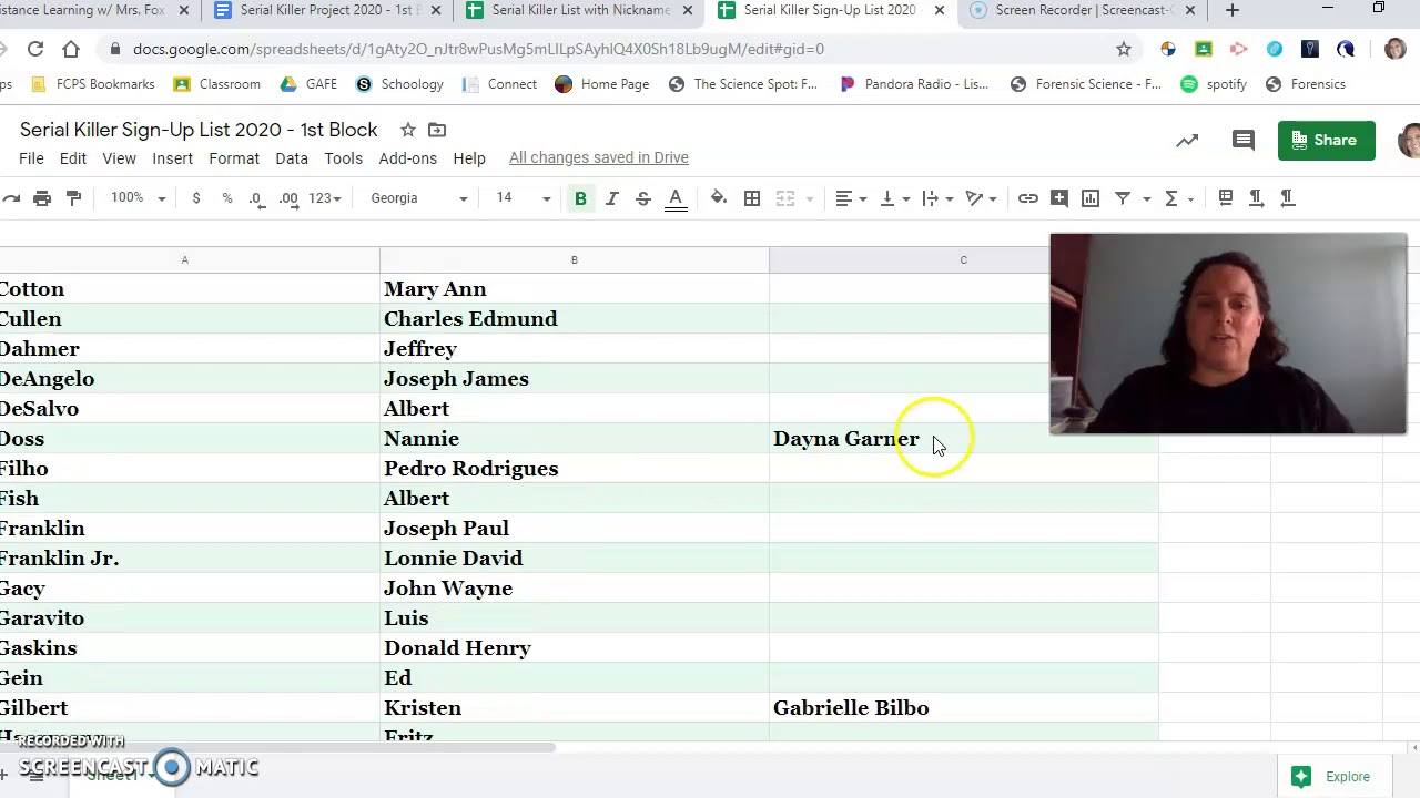 Serial Killer Project Explanation