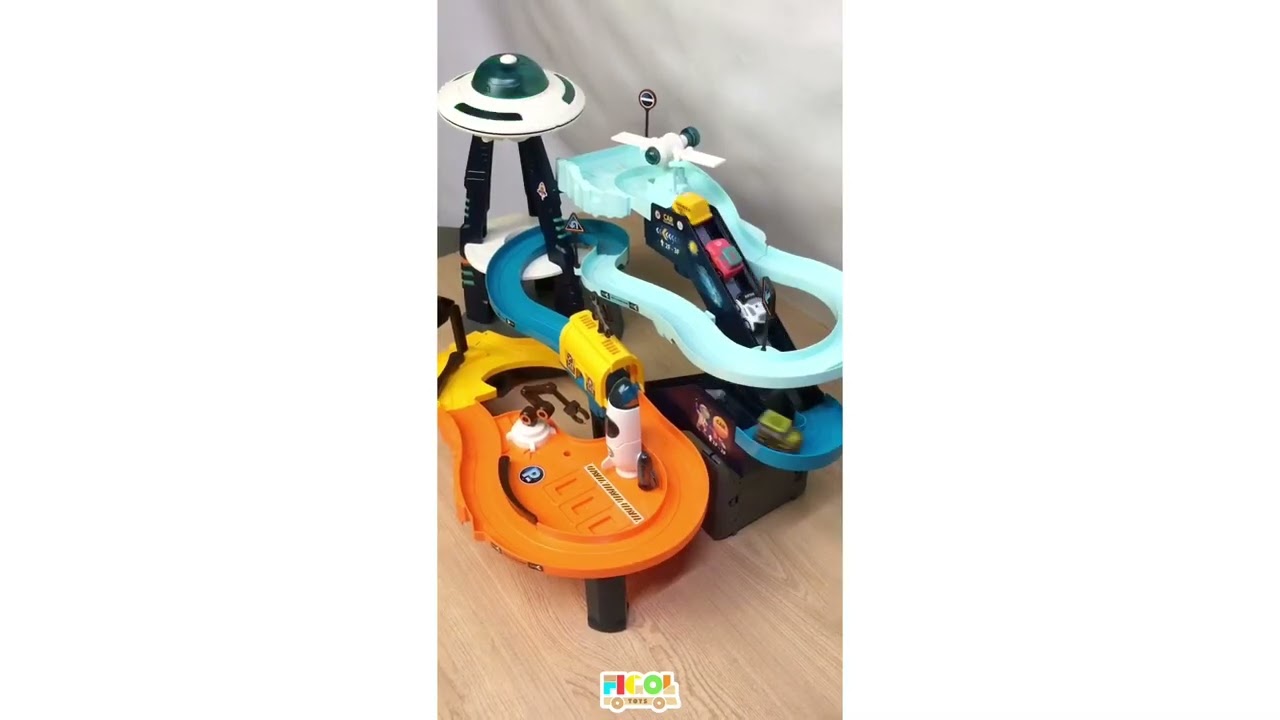 Mars Base Orbit Mainan Anak Track Mobil Keluar Suara Dan Lampu