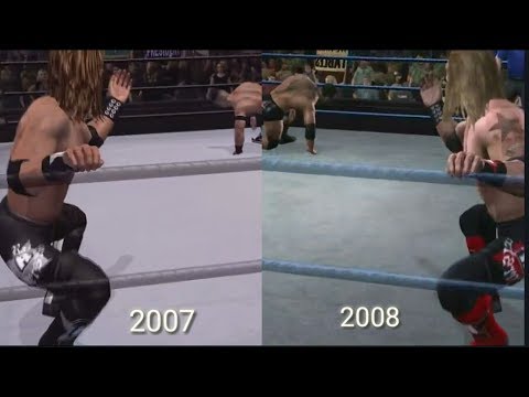Wwe SvR 2007 vs Svr 2008 - 11 Finisher Comparisons! (Which Are Better?)