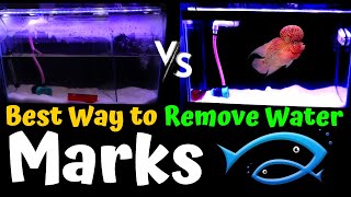 How to Clean Aquarium glass/hard water stains