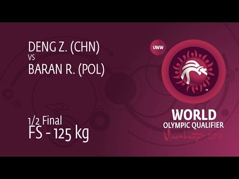 1/2 FS - 125 kg: Z. DENG (CHN) df. R. BARAN (POL), 11-3
