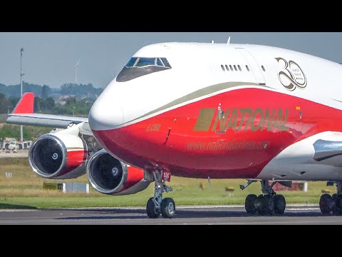 60 MINUTES PURE AVIATION - RED Boeing 747, Ilyushin IL76 ... - Aviation Highlights of July  (4K)
