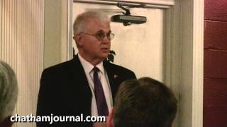 preview picture of video 'Pittsboro Mayor Bill Terry says a few words at EDC presentation'