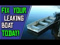 Find and Fix LEAKS in Your Aluminum Boat using this EASY METHOD!