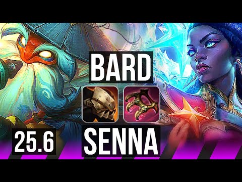 BARD & Ezreal vs SENNA & Jinx (SUP) | NA Challenger | 25.6