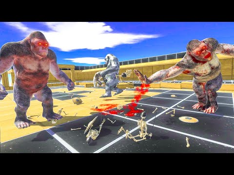 NEW GOROS and OLD GORO - WHO SURVIVES THE LONGEST SKELETON ATTACK - ARBS