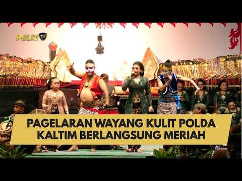PAGELARAN WAYANG KULIT POLDA KALTIM BERLANGSUNG MERIAH