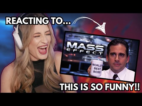 Michael Scott in Mass Effect Reaction | WHY DOES THIS WORK SO WELL!? | basicwitgirl