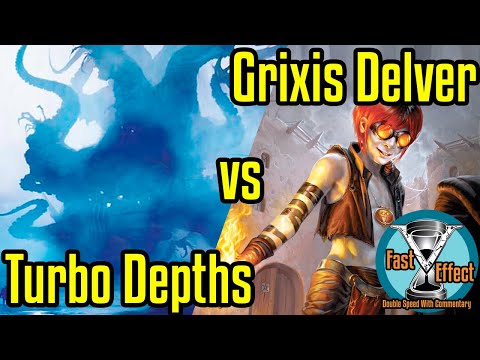 Turbo Depths vs Grixis Delver | Legacy Magic: the Gathering w/Commentary | Fast Effect | ELD's MTG