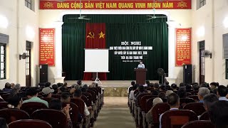 Đảng ủy xã Quang Sơn tổ chức Hội nghị quán triệt, triển khai công tác sắp xếp đơn vị hành chính cấp huyện, cấp xã giai đoạn 2023 - 2030 trên địa bàn thành phố