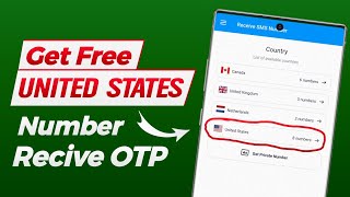 How to Get United States Number Receive Sms OTP | Receive OTP Verification Number