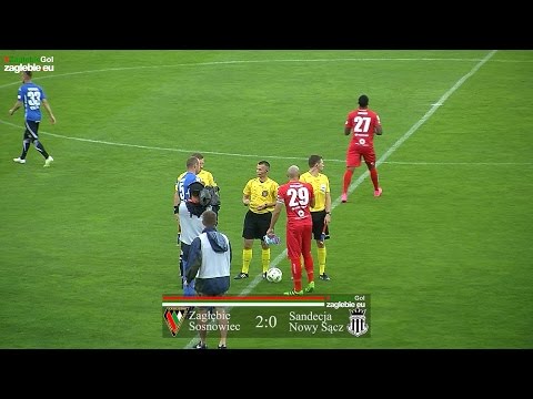 Skrót meczu Zagłębie Sosnowiec - Sandecja Nowy Sącz (2:0)