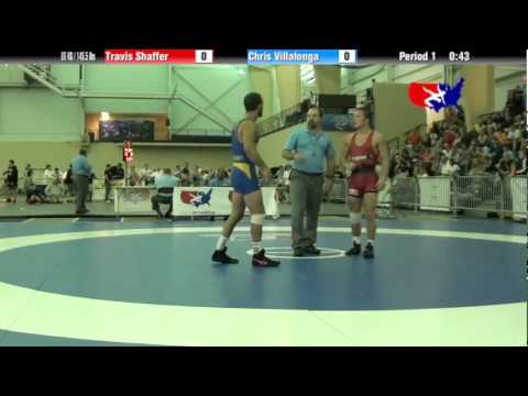 University Nat`ls FS  66 KG / 145.5 lbs: Travis Shaffer vs. Chris Villalonga
