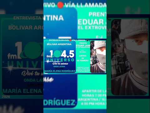 REPORTANDONOS MI GENTE 🔥👁️🔥📲 ..EDUAR JAM EL EXTROVERTIDO (EN VIVO) #BOLIVAR #BUENOSAIRES #ARGENTINA