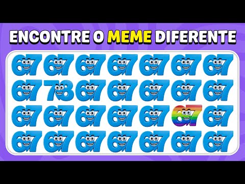 Encontre O Emoji Diferente - Desafio BRAINROT | Quiz de Meme Italiano com Emojis | 30 Níveis