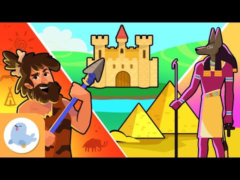 HISTORIA para niños 🏰 Prehistoria, Edad Media y Antiguo Egipto 🏺Recopilación 14 min 🔥