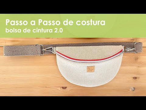 Passo a passo de costura criativa - bolsa de cintura 2.0
