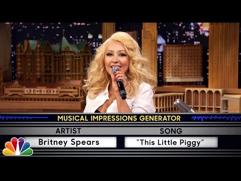 , title : 'Wheel of Musical Impressions with Christina Aguilera'