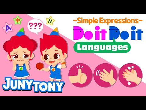 Do it Do it Languages - Simple Expressions👌 | Word Song | Kids Vocabulary | JunyTony