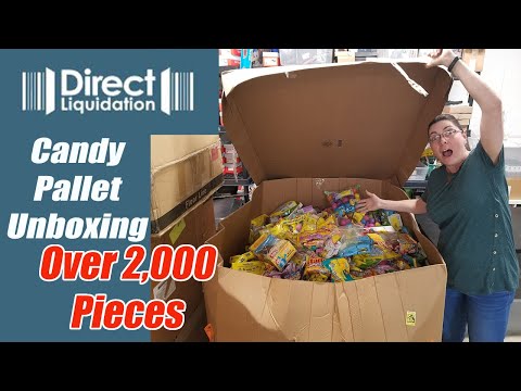 Candy Pallet Unboxing - Direct Liquidation - Over 2,000 Pieces - Will I make Money? - Reselling