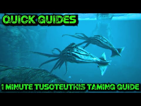 Ark Quick Guides - Tusoteuthis - The 1 Minute Taming Guide!