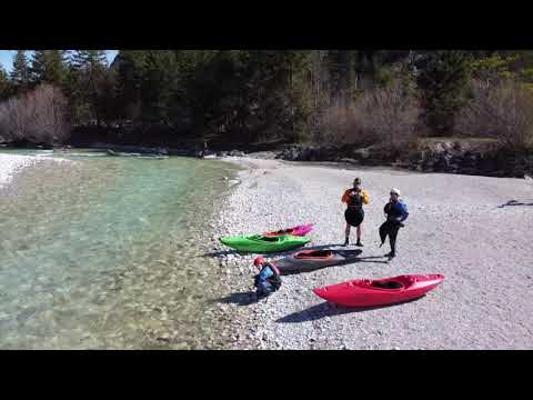 Kayak - Obere Isar  [4K] Drone