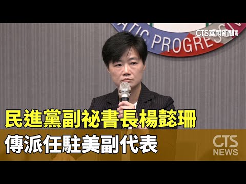 民進黨副祕書長楊懿珊　傳派任駐美副代表