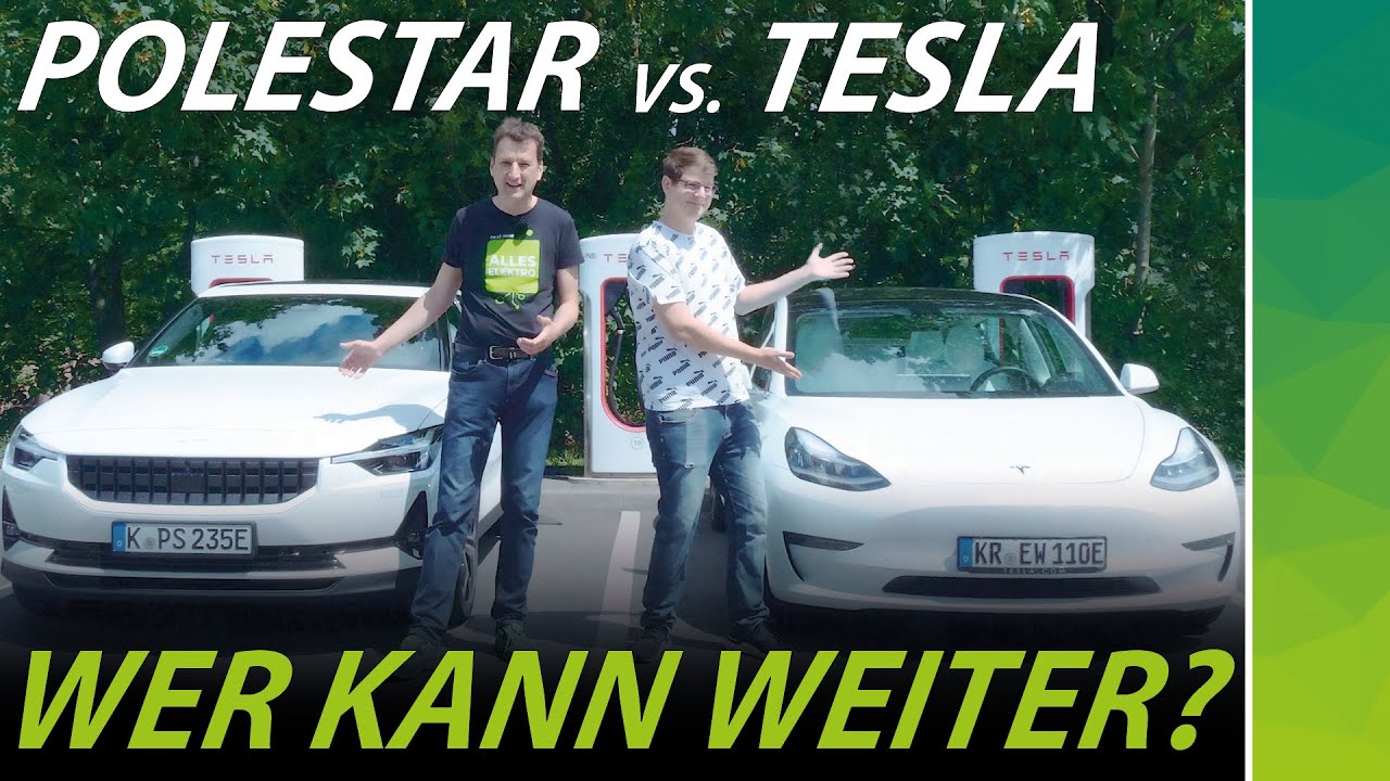 Polestar 2 vs. Tesla Model 3 | Reichweiten-Duell der direkten Konkurrenten | @felixba