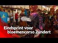 Buurtschap ’t Stuk werkt hard aan hun creatie voor het bloemencorso in Zundert