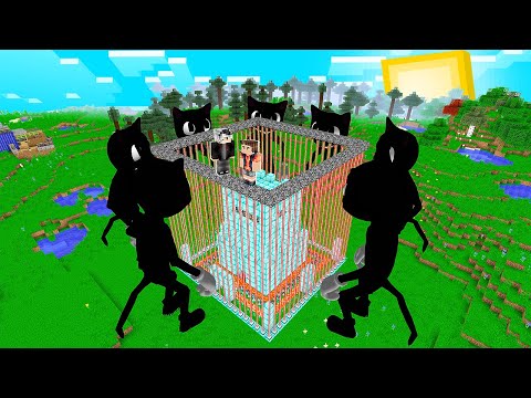 GÜVENLİ EV VS CARTOON CAT KIYAMETİ! 😱 - Minecraft