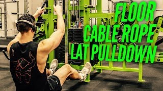Cable Floor Rope Lat Pulldown exercise video thumbnail