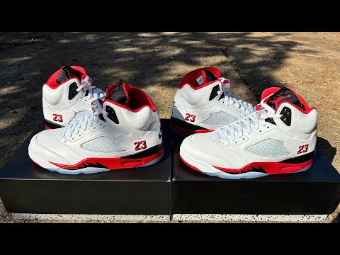 Air Jordan 5 Fire Red Black Tongue 2025 OG Retro Replica VS Retail