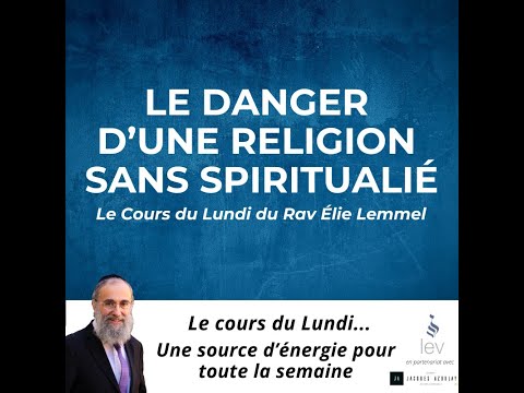 Le danger d'une religion sans spiritualité