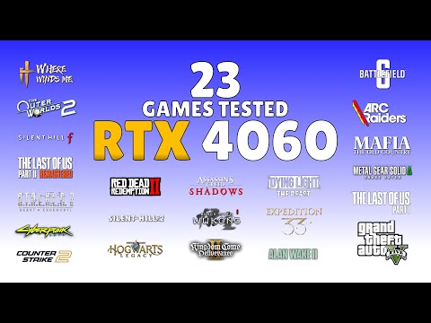 RTX 4060 8GB - A Complete Gaming Review in 23 Games🔥