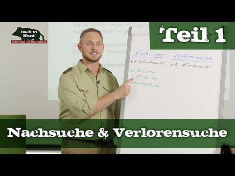 Treffer! Und jetzt? Teil 1 | Nachsuche & Verlorensuche  | Back to Hunt