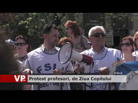 Protest profesori, de Ziua Copilului