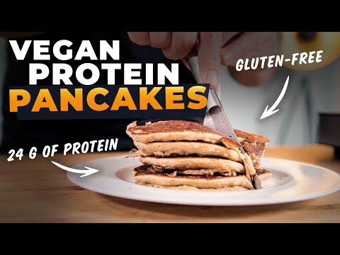 Vegan High-Protein Apple Pancakes