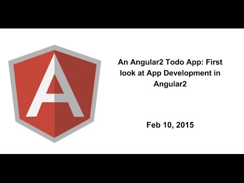 An Angular2 Todo App: First look at App Development in Angular2
