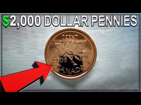 Extremely Rare 2006 Canadian Penny Varieties