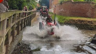 Caulton Ford Vintage Tractor Run || vehicles vs deep water || flood compilation