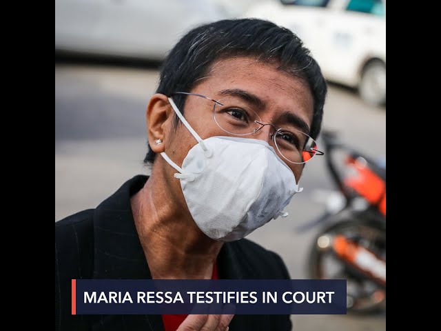 Maria Ressa testifies in court for first time