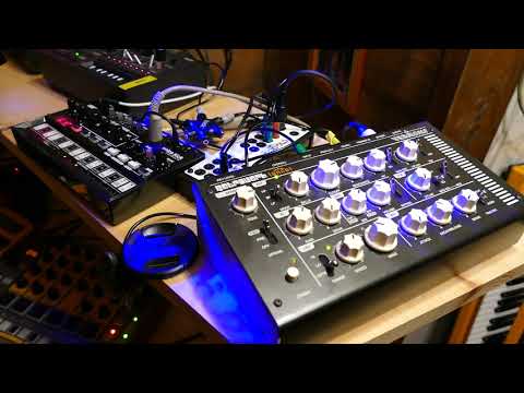 Vermona Retroverb percussion motion sequenced by Volca Kick