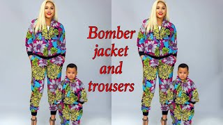 DIY: How To Cut And Sew Bomber Jacket And Trouser For A Child