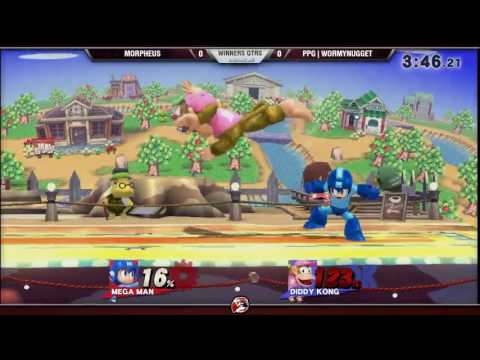 VS Weekly 12/15/16 - Winners Qtrs - Morpheus (Megaman) vs. WormyNugget (Diddy) - Smash 4