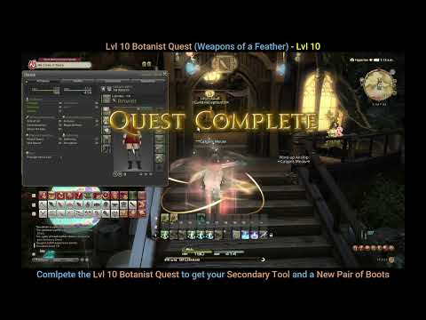 FFXIV The Complete Guide Part 21 - Weekly Gathering Challenges + Completing Lvl 5-15 Botanist Quests