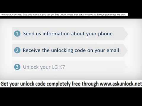 Unlock LG K7 Tutorial