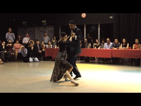  Roberto Zuccarino  and  Magdalena Valdez  are  dancing  to  the  tango  "  Pasional  "  at  Antwerpen Tango Festival  in  2015