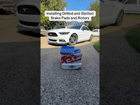 How To Install C&L SuperSport Drilled and Slotted Brake Rotors and Pads | s550 Mustang | 2015-2017